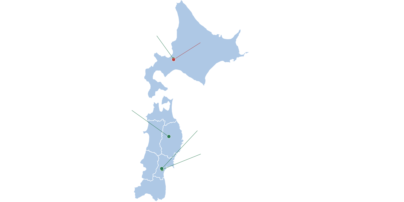 北海道･東北地図