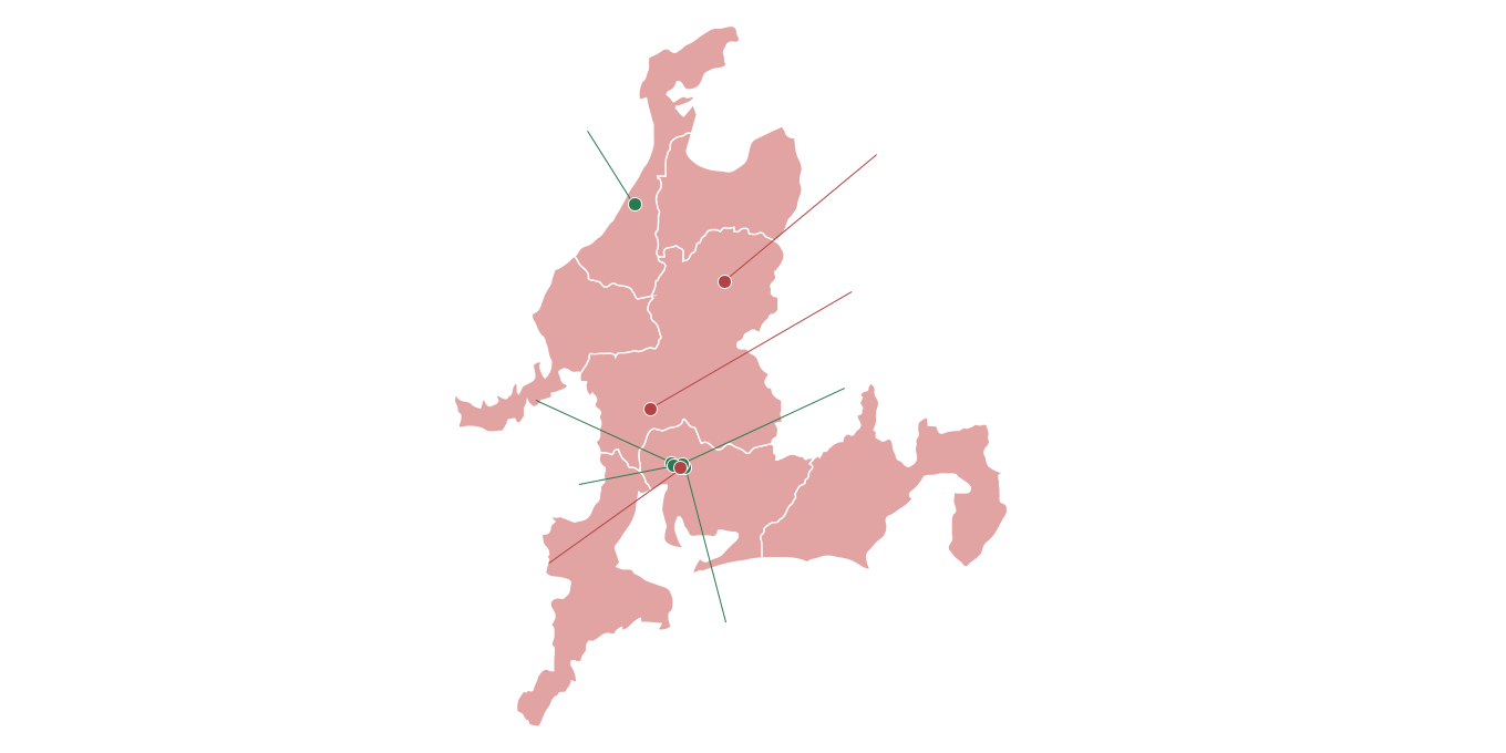 東海・北陸地図