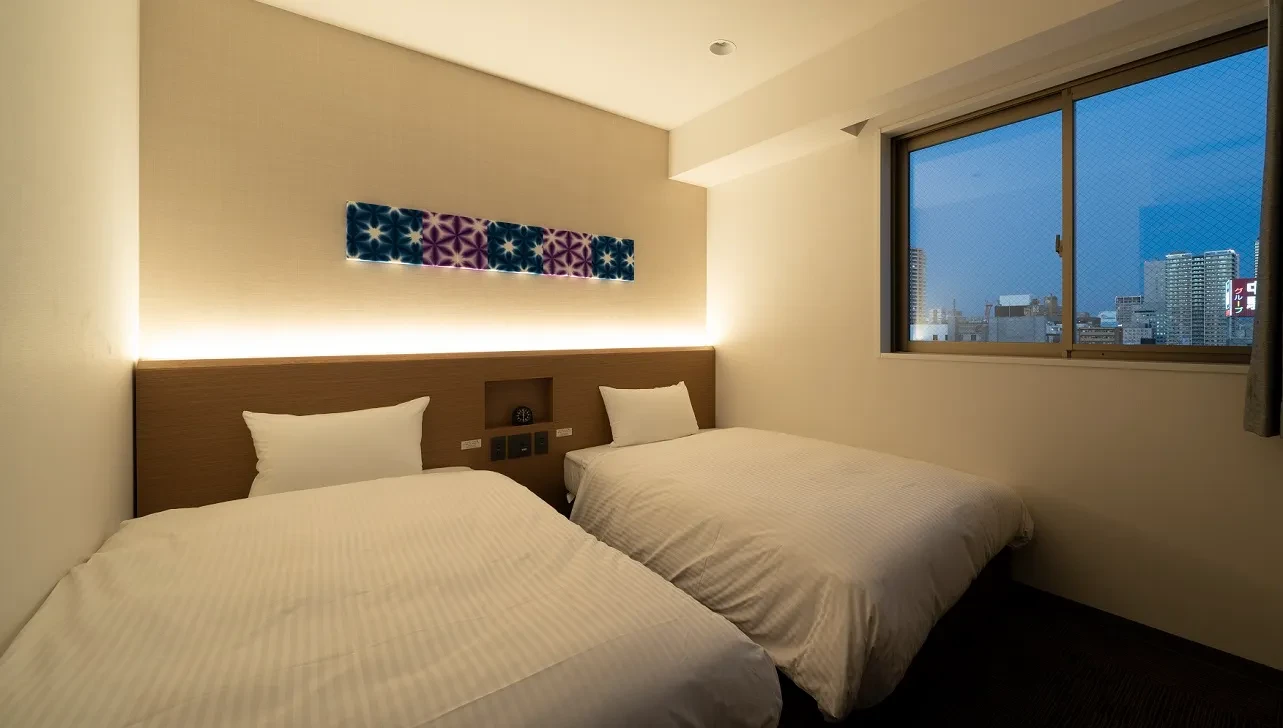 画像：ツインルームベッド