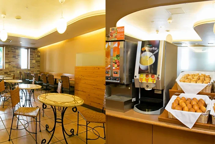 画像：朝食会場