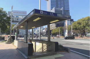 画像：地下鉄 栄駅からのアクセス