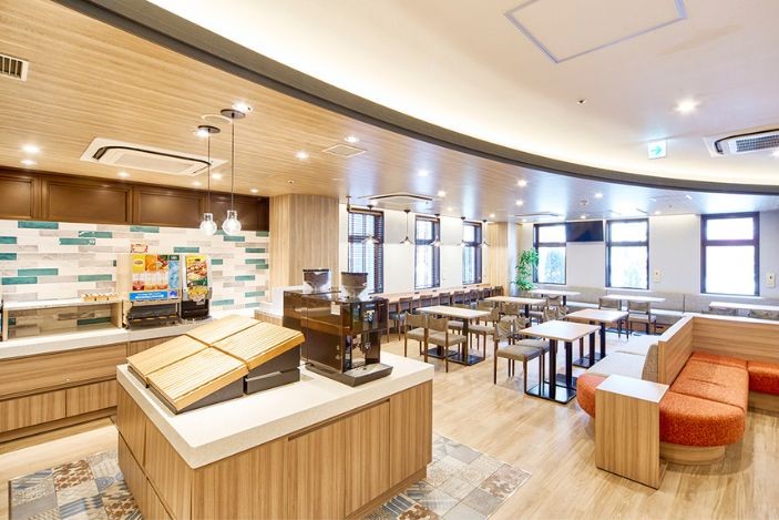 写真：朝食会場