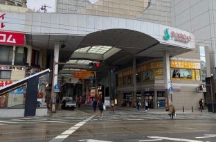 画像：市電辛島町電停からのアクセス