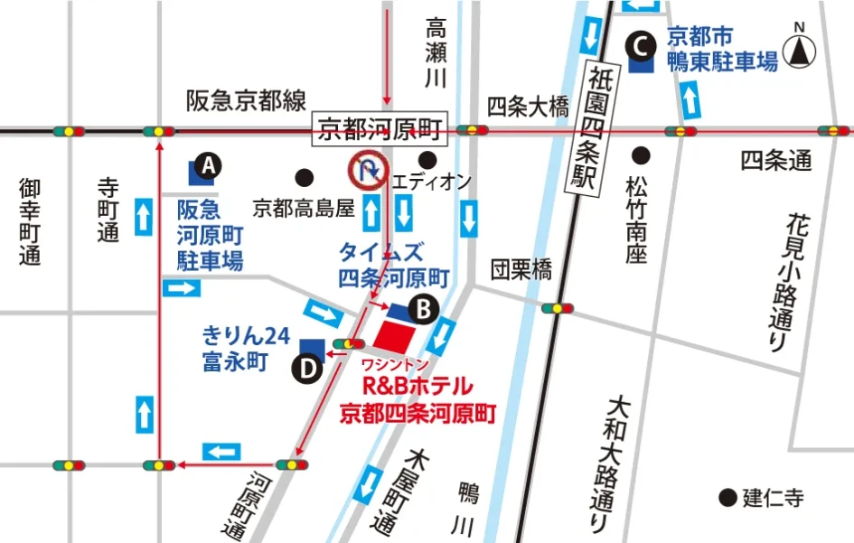 図：駐車場案内図