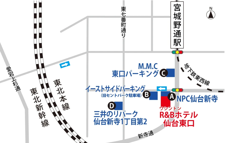 図：駐車場案内図