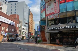 画像：市電辛島町電停からのアクセス