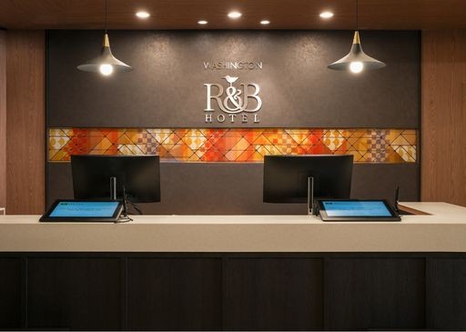 ワシントンR&Bホテル名古屋栄東のフロントの画像