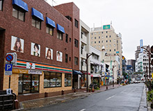 Once you pass the arcade, you will see the hotel.