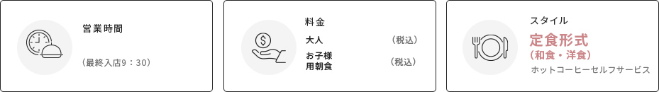 朝食のポイント