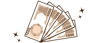 ホテルフロントでキャッシュバックが可能です