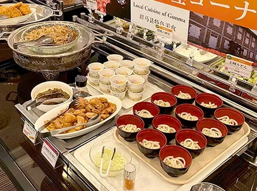 画像：朝食バイキング