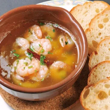 画像：小エビのアヒージョ