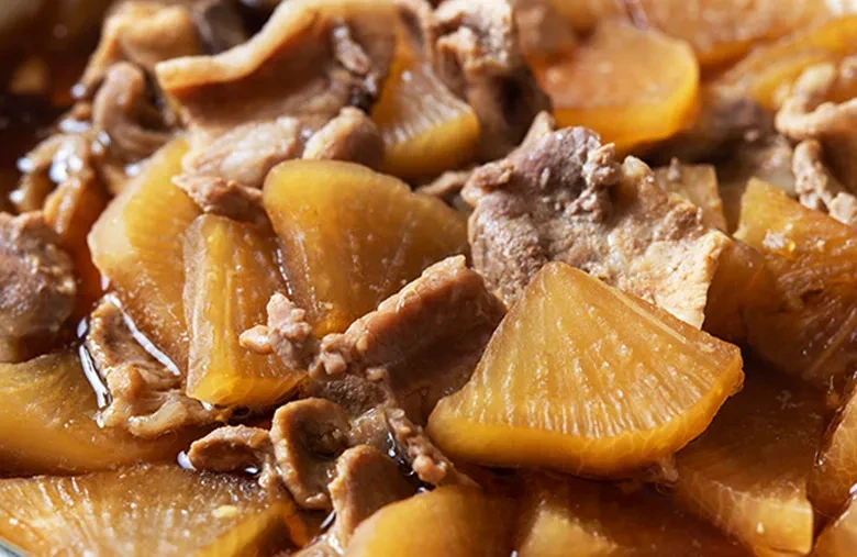 画像：鹿児島黒豚の大根煮