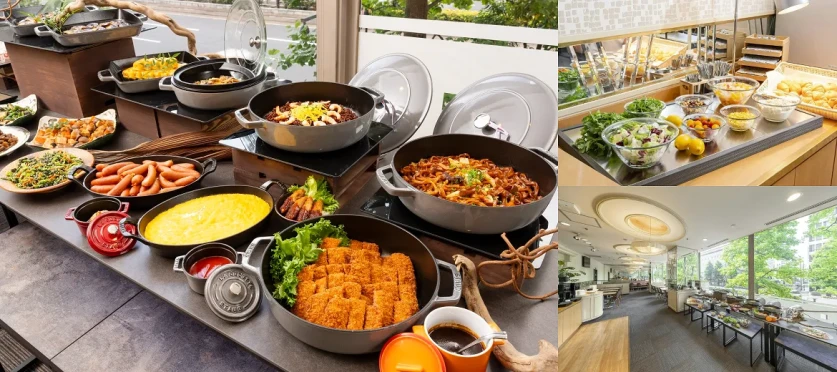 画像：バイキング朝食