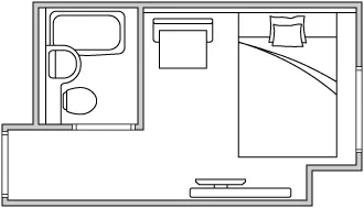 図:シングルルーム