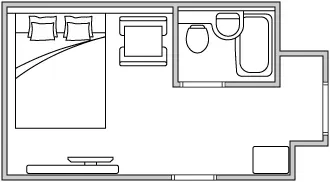 図:ダブルルーム