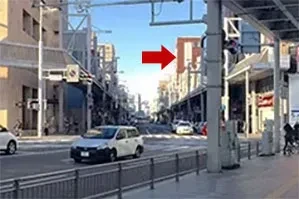 右手に岐阜ワシントンホテルプラザ