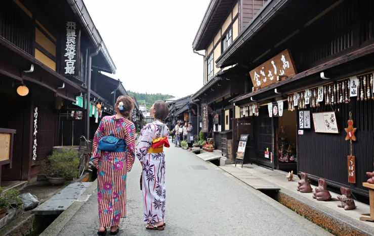 画像：古い町並み