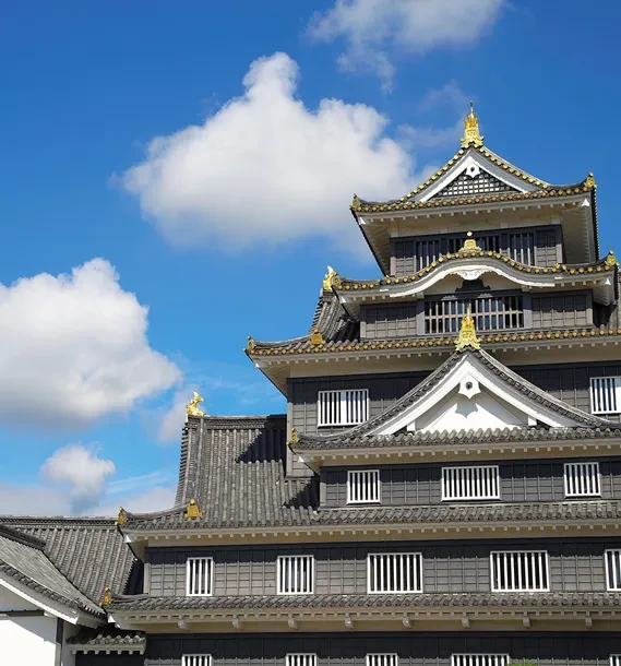 画像：岡山城