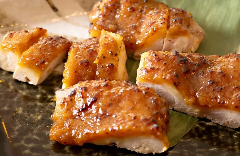 写真：阿波尾鶏ゆず味噌焼き