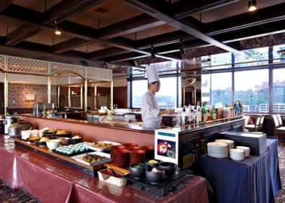 画像：朝食会場