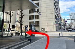 画像：地下鉄 栄駅からのアクセス