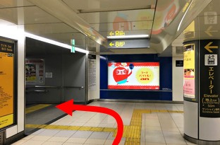 画像：地下鉄 栄駅からのアクセス