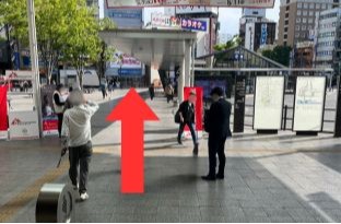 画像:甲府駅からのアクセス