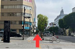 画像：甲府駅からのアクセス