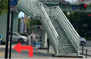 画像：甲府駅からのアクセス