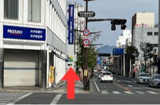 画像：甲府駅からのアクセス