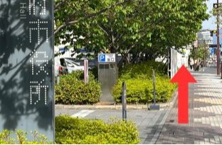 画像：甲府駅からのアクセス