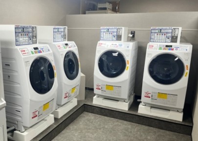 画像：コインランドリ