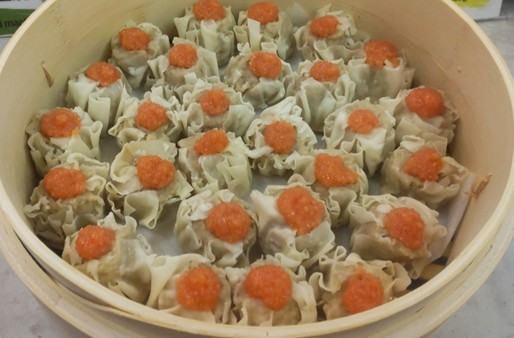 写真：辛子明太のせ焼売