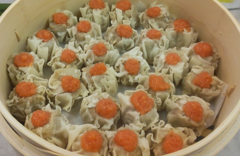 写真：辛子めんたいのせ焼売