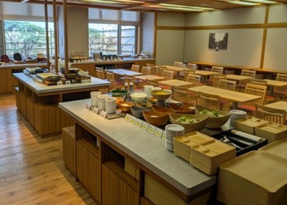 写真：朝食会場